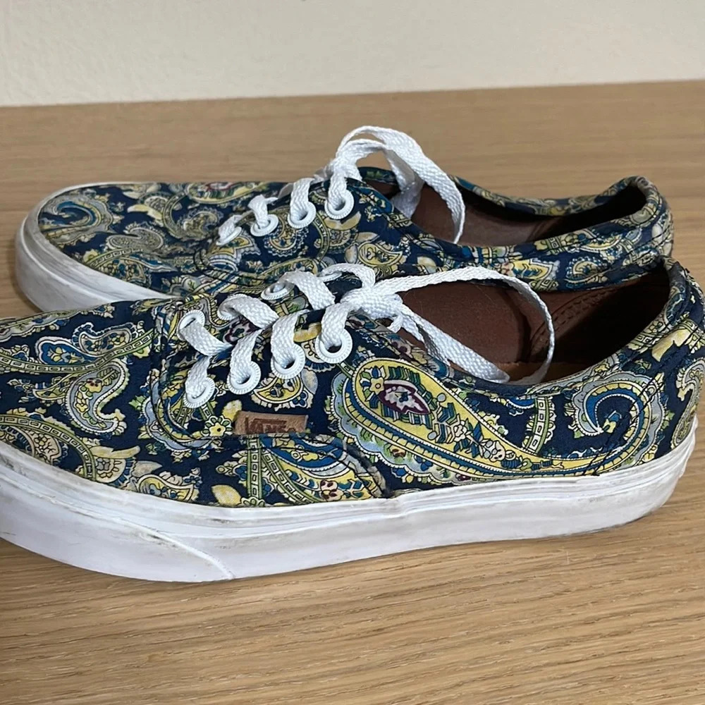 Vans Authentic Paisley Sneakers Women’s Size 6 Low Top